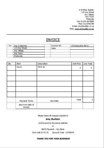 What information should be on a Sales Invoice? | Proud Bookkeeping